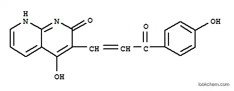 Molecular Structure of 401938-41-8 (1,8-Naphthyridin-2(1H)-one,4-hydroxy-3-[3-(4-hydroxyphenyl)-3-oxo-1-propenyl]-(9CI))