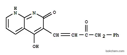 Molecular Structure of 401938-44-1 (1,8-Naphthyridin-2(1H)-one,4-hydroxy-3-(3-oxo-4-phenyl-1-butenyl)-(9CI))