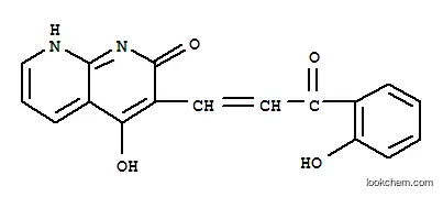 Molecular Structure of 401938-54-3 (1,8-Naphthyridin-2(1H)-one,4-hydroxy-3-[3-(2-hydroxyphenyl)-3-oxo-1-propenyl]-(9CI))