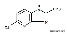 Molecular Structure of 40851-96-5 (5-chloro-2-(trifluoromethyl)-3H-imidazo[4,5-b]pyridine)