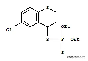 Molecular Structure of 41219-31-2 ((6-chlorothiochroman-4-yl)sulfanyl-diethoxy-sulfanylidene-phosphorane)