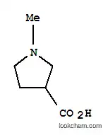 Molecular Structure of 412281-11-9 (1-METHYL-PYRROLIDINE-3-CARBOXYLIC ACID HYDROCHLORIDE)