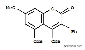 Molecular Structure of 4222-03-1 (Coumarin, 4,5,7-trimethoxy-3-phenyl-)