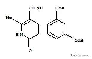 Molecular Structure of 423120-09-6 (4-(2,4-Dimethoxyphenyl)-1,4,5,6-tetrahydro-2-methyl-6-oxo-3-pyridinecarboxylic a)