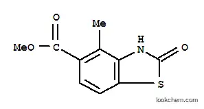 Molecular Structure of 437651-66-6 (5-Benzothiazolecarboxylicacid,2,3-dihydro-4-methyl-2-oxo-,methylester(9CI))