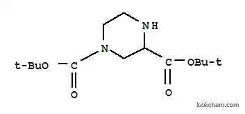 Molecular Structure of 438631-75-5 (N-4-BOC-2-PIPERAZINECARBOXYLIC ACID TERT-BUTYL ESTER)