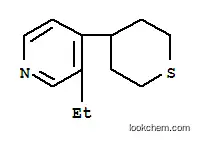 Molecular Structure of 439928-60-6 (Pyridine, 3-ethyl-4-(tetrahydro-2H-thiopyran-4-yl)- (9CI))