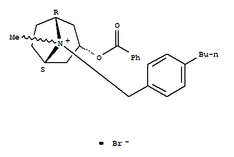 8-Azoniabicyclo[3.2.1]octane,3-(benzoyloxy)-8-[(4-butylphenyl)methyl]-8-methyl-, bromide, endo- (9CI)