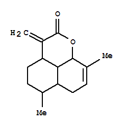 Molecular Structure of 103739-94-2 (Naphtho[1,8-bc]pyran-2(3H)-one,3a,4,5,6,6a,7,9a,9b-octahydro-6,9-dimethyl-3-methylene-, (3aR,6R,6aS,9aS,9bS)-)
