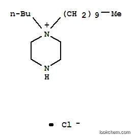 Molecular Structure of 111439-99-7 (1-butyl-1-decylpiperazin-1-ium chloride)