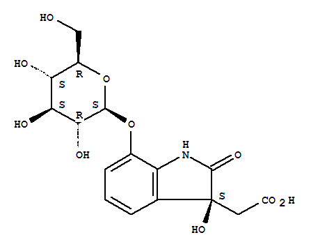 113202-68-9,1H-Indole-3-aceticacid, 7-(b-D-glucopyranosyloxy)-2,3-dihydro-3-hydroxy-2-oxo-,(3S)-,1H-Indole-3-aceticacid, 7-(b-D-glucopyranosyloxy)-2,3-dihydro-3-hydroxy-2-oxo-,(S)-; Zeanoside A