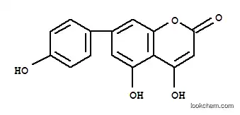 Molecular Structure of 114020-35-8 (2H-1-Benzopyran-2-one,4,5-dihydroxy-7-(4-hydroxyphenyl)-)