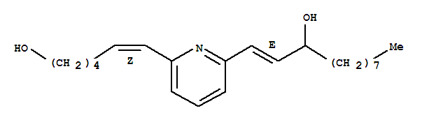 118789-59-6,1-Undecen-3-ol,1-[6-[(1Z)-6-hydroxy-1-hexen-1-yl]-2-pyridinyl]-, (1E)-,1-Undecen-3-ol,1-[6-(6-hydroxy-1-hexenyl)-2-pyridinyl]-, (E,Z)-; 1-Undecen-3-ol, 1-[6-[(1Z)-6-hydroxy-1-hexenyl]-2-pyridinyl]-,(1E)- (9CI); U 78489