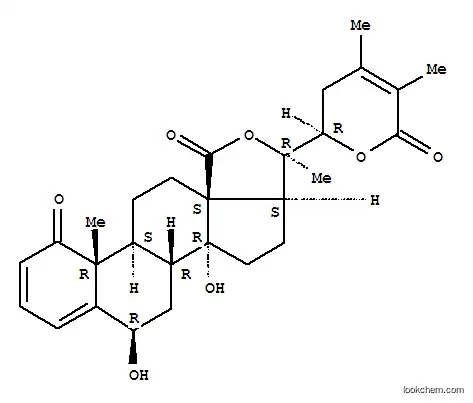 Molecular Structure of 118985-24-3 (Ergosta-2,4,24-triene-18,26-dioicacid, 6,14,20,22-tetrahydroxy-1-oxo-, g-lactone d-lactone, (6b,22R)-)