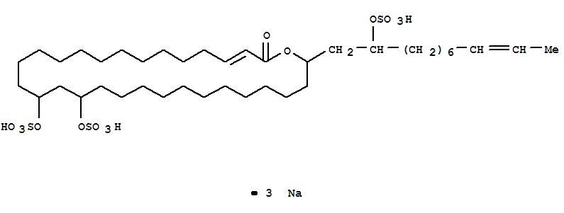 Oxacyclotriacont-3-en-2-one,16,18-bis(sulfooxy)-30-[2-(sulfooxy)-9-undecenyl]-, trisodium salt (9CI)