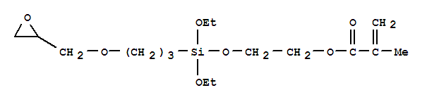 Molecular Structure of 132458-74-3 (2-Propenoic acid,2-methyl-, 2-[[diethoxy[3-(2-oxiranylmethoxy)propyl]silyl]oxy]ethyl ester)