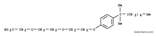 Molecular Structure of 100330-74-3 ((2-{2-[4-(2-methylheptan-2-yl)phenoxy]ethoxy}ethoxy)acetic acid)