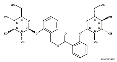 Molecular Structure of 101247-84-1 (2-(beta-D-glucopyranosyloxy)benzyl 2-(beta-D-glucopyranosyloxy)benzoate)
