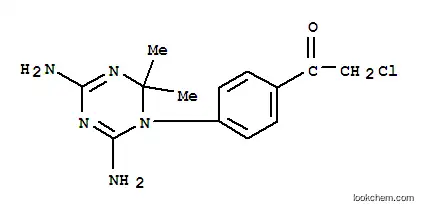 Molecular Structure of 10161-69-0 (2-chloro-1-[4-(4,6-diamino-2,2-dimethyl-1,3,5-triazin-1(2H)-yl)phenyl]ethanone)