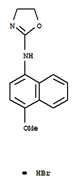 101932-36-9,N-(4-methoxynaphthalen-1-yl)-4,5-dihydro-1,3-oxazol-2-amine hydrobromide (1:1),2-Oxazolamine,4,5-dihydro-N-(4-methoxy-1-naphthalenyl)-, monohydrobromide (9CI); NSC 663624