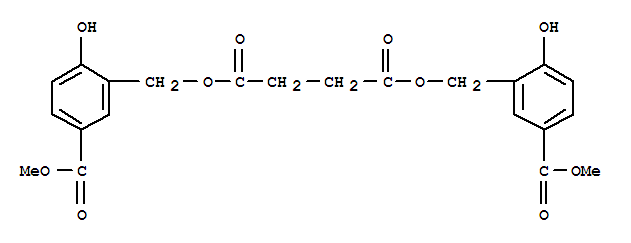 Butanedioic acid,bis[[2-hydroxy-5-(methoxycarbonyl)phenyl]methyl] ester (9CI)