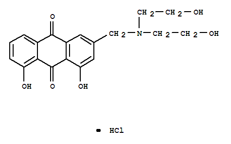 121211-13-0,3-{[bis(2-hydroxyethyl)amino]methyl}-1,8-dihydroxyanthracene-9,10-dione hydrochloride (1:1),9,10-Anthracenedione,3-[[bis(2-hydroxyethyl)amino]methyl]-1,8-dihydroxy-, hydrochloride (9CI); SK31660