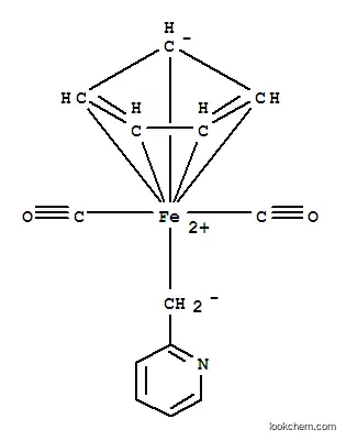 Molecular Structure of 12215-40-6 (Iron, dicarbonyl(h5-2,4-cyclopentadien-1-yl)(2-pyridinylmethyl)-)