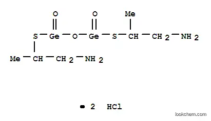 Molecular Structure of 124187-05-9 (5-Oxa-3,7-dithia-4,6-digermanonane-1,9-diamine,2,8-dimethyl-, 4,6-dioxide, hydrochloride (1:2))