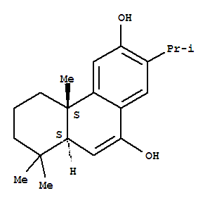 Molecular Structure of 128741-28-6 (3,10-Phenanthrenediol,4b,5,6,7,8,8a-hexahydro-4b,8,8-trimethyl-2-(1-methylethyl)-, (4bS,8aS)-)