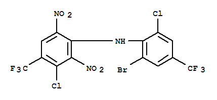 133229-88-6,N-[2-bromo-6-chloro-4-(trifluoromethyl)phenyl]-3-chloro-2,6-dinitro-4-(trifluoromethyl)aniline,