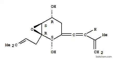 Molecular Structure of 135077-18-8 (7-Oxabicyclo[4.1.0]heptane-2,5-diol,3-(3-methyl-1,3-butadien-1-ylidene)-1-(3-methyl-2-buten-1-yl)-, (1R,2S,5R,6S)-)