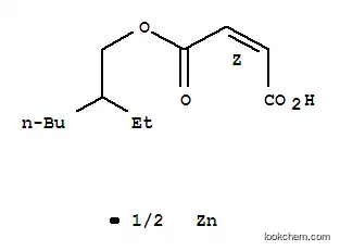 Molecular Structure of 13560-77-5 (2-Butenedioic acid(2Z)-, mono(2-ethylhexyl) ester, zinc salt (9CI))