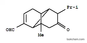 Molecular Structure of 136458-94-1 (Tricyclo[4.4.0.02,7]dec-3-ene-3-carboxaldehyde,1-methyl-8-(1-methylethyl)-9-oxo-, (1S,2S,6R,7R,8S)- (9CI))