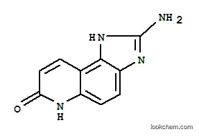 Molecular Structure of 144240-96-0 (7H-Imidazo[4,5-f]quinolin-7-one,2-amino-1,6-dihydro-(9CI))