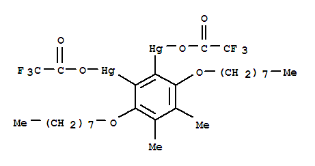 4,5-DIMETHYL-3,6-DIOCTYLOXY-1,2-PHENYLENE-BIS(MERCURY TRIFLUOROACETATE)