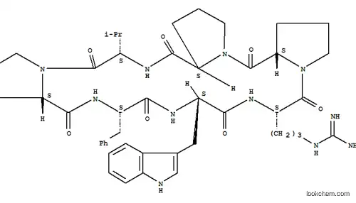 Molecular Structure of 148472-99-5 (Cyclo(L-arginyl-L-prolyl-L-prolyl-L-valyl-L-prolyl-L-phenylalanyl-L-tryptophyl)(9CI))