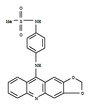 151333-67-4,Methanesulfonamide,N-[4-(1,3-dioxolo[4,5-b]acridin-10-ylamino)phenyl]-,1,3-Dioxolo[4,5-b]acridine,methanesulfonamide deriv.; A 3P56