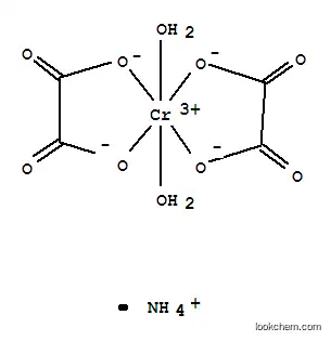 Molecular Structure of 158086-59-0 (Chromate(1-),diaquabis[ethanedioato(2-)-kO1,kO2]-, ammonium (1:1))
