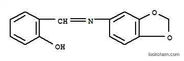 Molecular Structure of 158846-23-2 (Phenol,2-[(1,3-benzodioxol-5-ylimino)methyl]-)