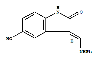 159212-44-9,(3E)-5-hydroxy-3-[(phenylamino)methylidene]-1,3-dihydro-2H-indol-2-one,