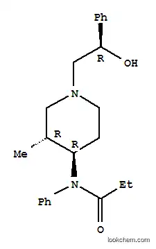 Molecular Structure of 160226-87-9 (Propanamide,N-[(3R,4R)-1-[(2R)-2-hydroxy-2-phenylethyl]-3-methyl-4-piperidinyl]-N-phenyl-)