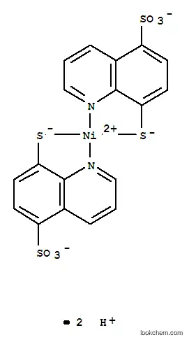 Molecular Structure of 16038-73-6 (Nickelate(2-),bis[8-mercapto-5-quinolinesulfonato(2-)-N1,S8]-, dihydrogen (9CI))