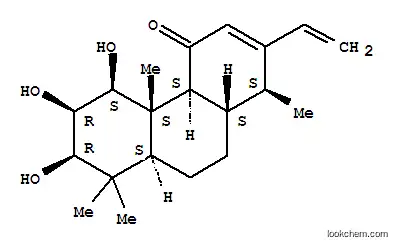 Molecular Structure of 166547-22-4 (4(1H)-Phenanthrenone,2-ethenyl-4a,4b,5,6,7,8,8a,9,10,10a-decahydro-5,6,7-trihydroxy-1,4b,8,8-tetramethyl-,(1S,4aS,4bS,5S,6R,7R,8aS,10aS)-)