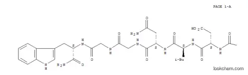 Molecular Structure of 168570-40-9 (L-Tryptophanamide,glycyl-L-tryptophyl-L-arginyl-L-a-aspartyl-L-leucyl-L-asparaginylglycylglycyl- (9CI))