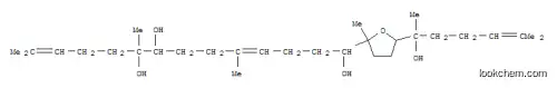 Molecular Structure of 171927-48-3 (4,12-Tetradecadiene-1,8,9-triol,5,9,13-trimethyl-1-[tetrahydro-5-(1-hydroxy-1,5-dimethyl-4-hexenyl)-2-methyl-2-furanyl]-(9CI))