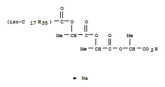 174974-45-9,Isooctadecanoic acid,2-[2-(1-carboxyethoxy)-1-methyl-2-oxoethoxy]-1-methyl-2-oxoethyl ester, sodiumsalt (1:1),Isooctadecanoicacid, 2-[2-(1-carboxyethoxy)-1-methyl-2-oxoethoxy]-1-methyl-2-oxoethyl ester,sodium salt (9CI)