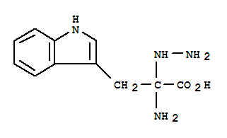 17605-25-3,(2R)-2-amino-2-hydrazinyl-3-(1H-indol-3-yl)propanoic acid,