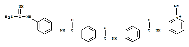 Pyridinium,3-[[4-[[4-[[[4-[(aminoiminomethyl)amino]phenyl]amino]carbonyl]benzoyl]amino]benzoyl]amino]-1-methyl-