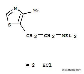 Molecular Structure of 17928-10-8 (N,N-diethyl-2-(4-methyl-1,3-thiazol-5-yl)ethanamine dihydrochloride)