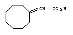 1903-30-6,Acetic acid,2-cyclooctylidene-,Aceticacid, cyclooctylidene- (9CI); D1,a-Cyclooctaneacetic acid(7CI,8CI); Cyclooctylideneacetic acid